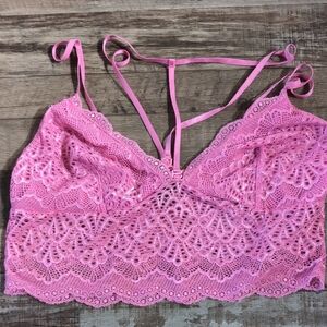 BKE Pink Lace Bralette